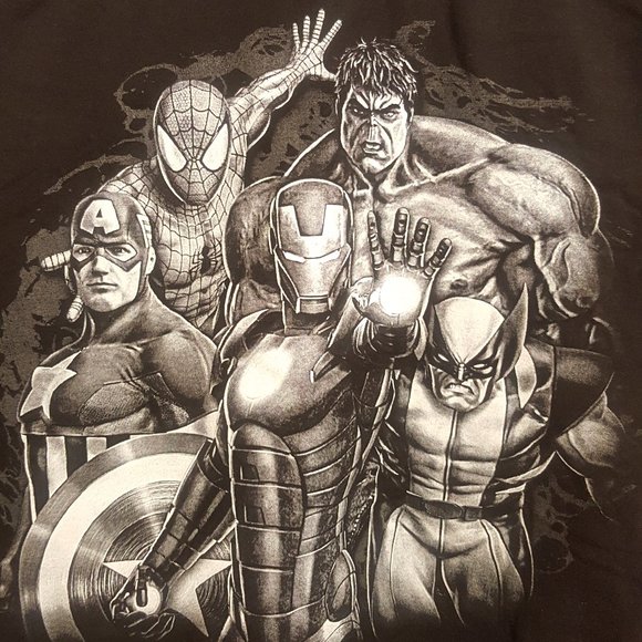 MARVEL T-SHIRT - Spider-man, Iron Man, Hulk, Captain America, Wolverine - Picture 2 of 10
